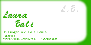 laura bali business card